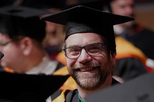 Chris Howson at his own graduation. Picture c/o University of Sunderland.