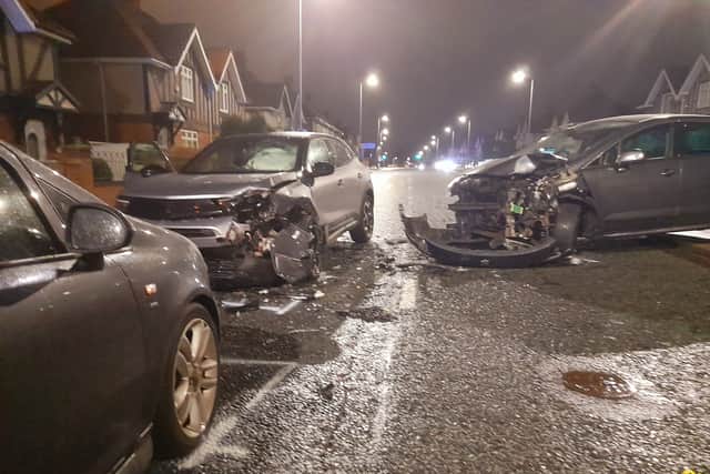 The scene of the Durham Road crash on Saturday, December 30.