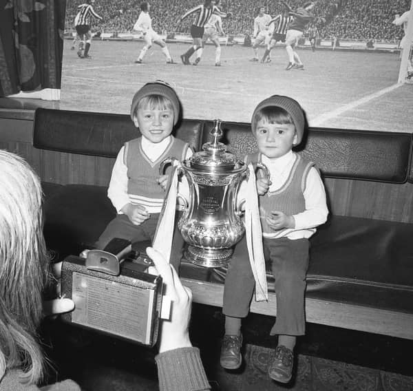 A moment to treasure forever for young SAFC fans when they had their photo taken with the FA Cup.