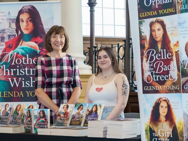Author Glenda Young pictured with University of Sunderland student Grace-Mae Carpenter at the launch of her new book at 17Nineteen. 