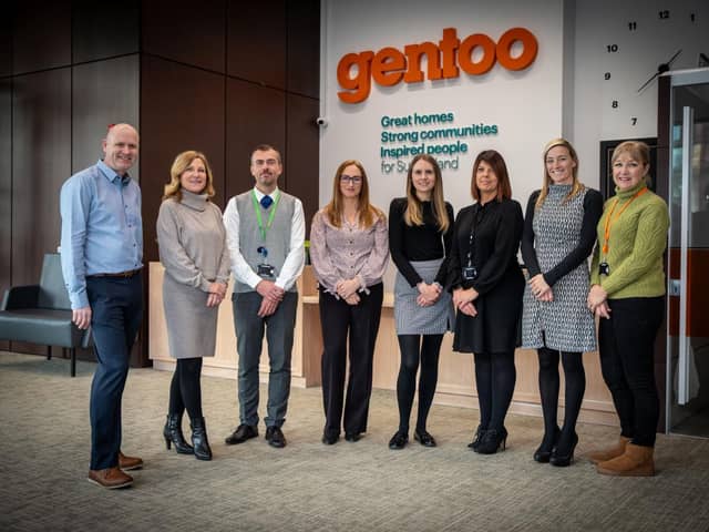 Staff members of Northumbrian Water and Gentoo, who have been working in partnership.