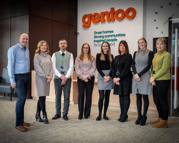 Staff members of Northumbrian Water and Gentoo, who have been working in partnership.