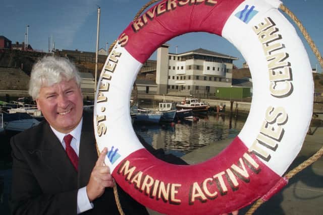 Round-the-world sailor Chay Blyth, CBE, on the day he opened Sunderland's new £1 million marina.