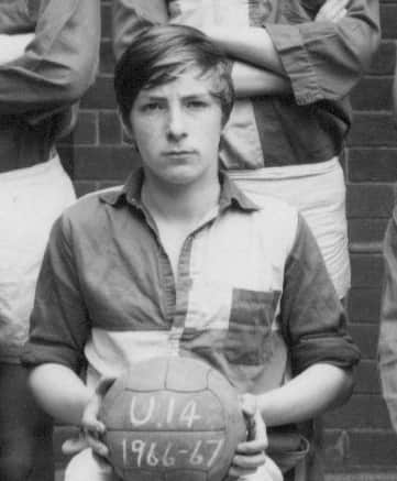Alan in 1967 when he played for Bede School.