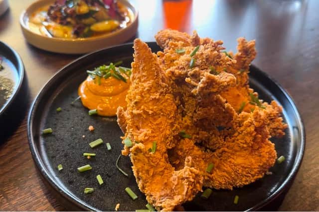 Korean fried chicken wings at Koji