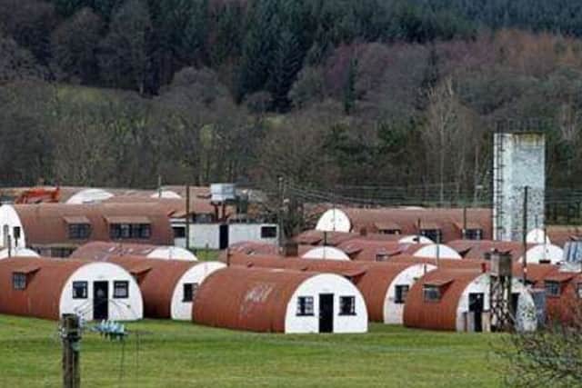 Huts which were used to house prisoners in Britain during the world wars.