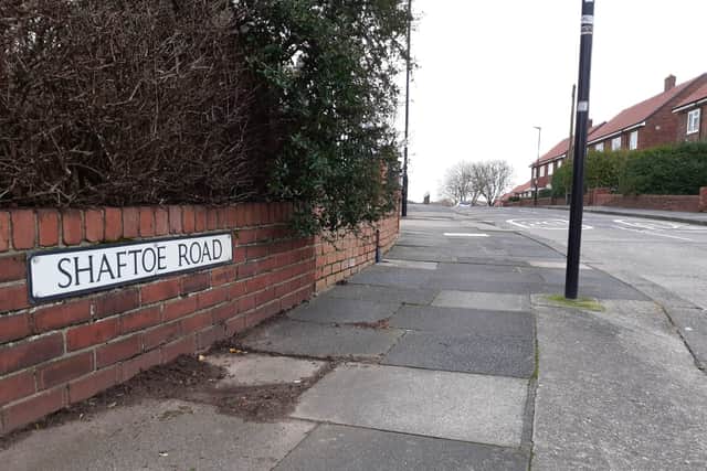 The incident occurred in Shaftoe Road on Saturday morning