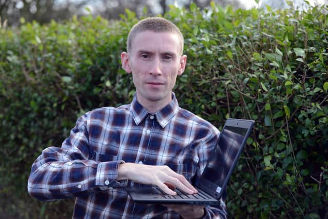 Chris Head with his online petition which has now attracted more than 400,000 signatures.