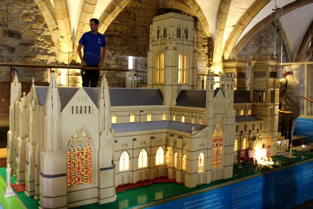 The model on show in the Undercroft in 2016.