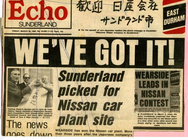 A big day for Wearside as Nissan confirms it is coming to Sunderland.