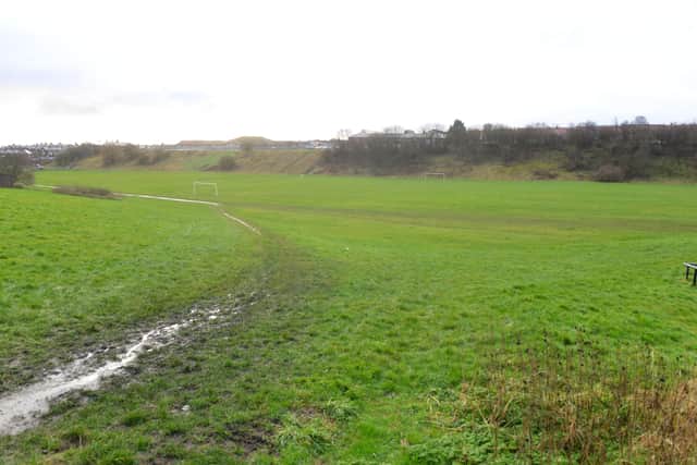 The current unused football pitches.