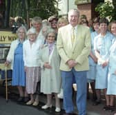 Ken Jolly with passengers heading for Alnwick from a Sunderland nursing home, just before the company stopped trading in 1995.