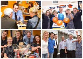 A selection of Hays Travel staff who were pictured in the Echo.