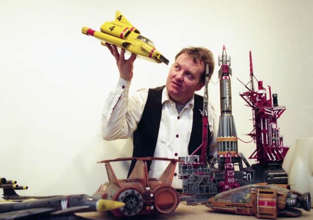 Model maker Martin Bower at the Thunderbirds exhibition at Sunderland's Northern Centre for Contemporary Art. 