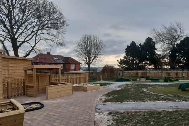 The new Early Years Outdoor Area.