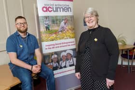 Adam Chorlton and Kate Welch OBE, Chief Executive of Social Enterprise Acumen CIC.