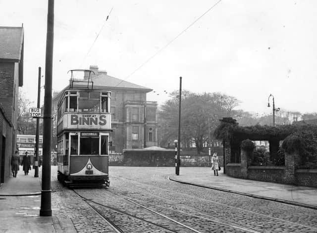An Echo archive scene of the town's trams.