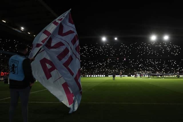 Aston Villa's pre-match light show display ahead of Sheffield United clash