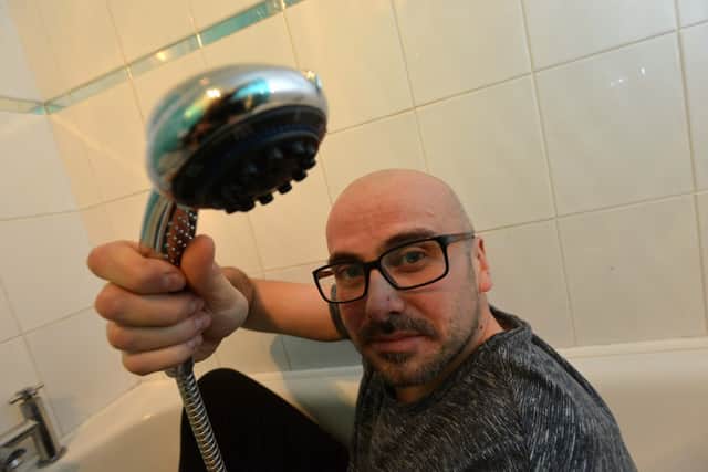 Gary Morrissey relives the moment he was joined by a snake while he took a shower.