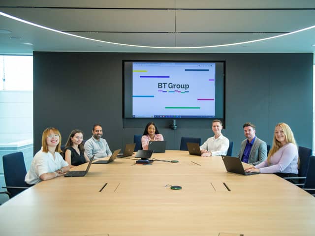 BT Group is looking for 190 new faces in the North East.
