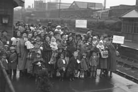 Wearside children being evacuated 85 years ago.