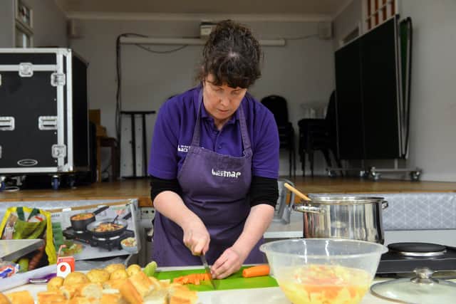  Back on the Map's Esther Gray at a cookery demonstration for the launch of the partnership