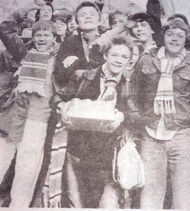 SAFC fans on their way to Wrexham in 1979.