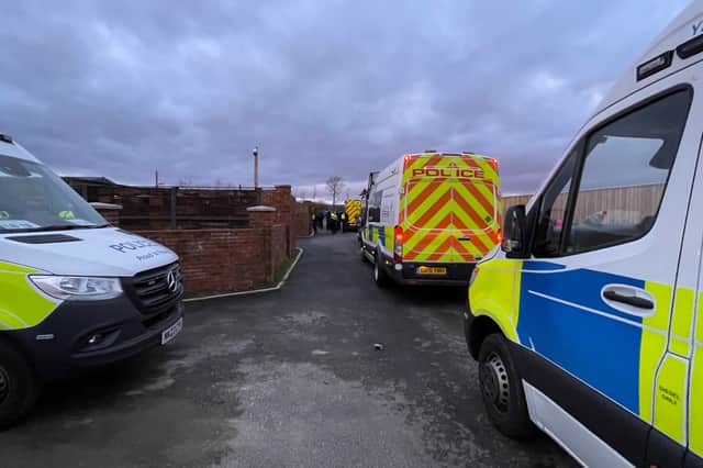 A warrant was executed in West Boldon this morning