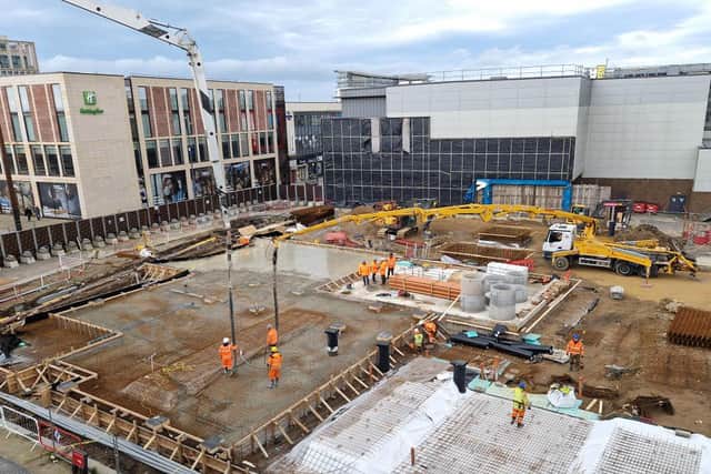 New photos show the scale of the Culture House works. Photo courtesy of The Peacock