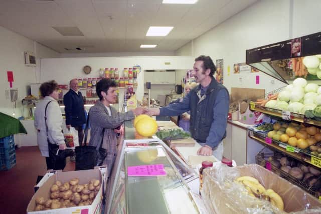 Shopping in Pennywell in 1995 - it was a big hit with the locals.