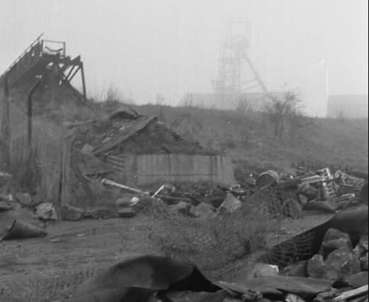 Eppleton Colliery in the mist of a December day in 1984.