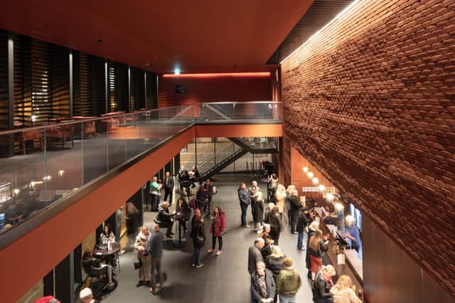 The foyer bar at the auditorium. Photo by Andrew Heptinstall

