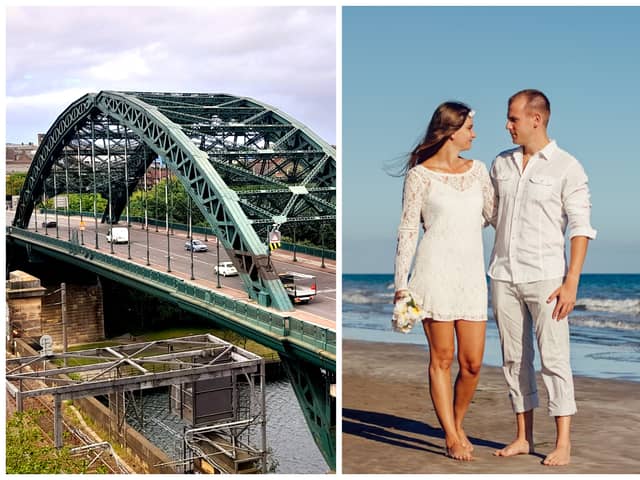 The survey concludes that Sunderland is among the 'least romantic' places in the country, despite scenes like the one on the right, captured this morning on Ryhope Beach.