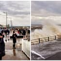 The crowds were spellbound by Mother Nature's display at Seaburn.