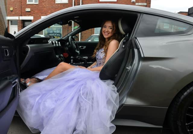 Kayleigh Llewellyn on her prom day last year.
