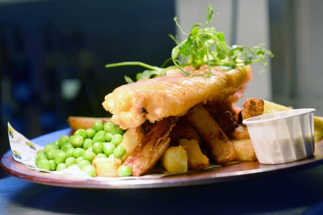 Fish and chips is one of the classic dishes at The Beehive