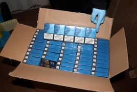 Some of the seized counterfeit cigarettes