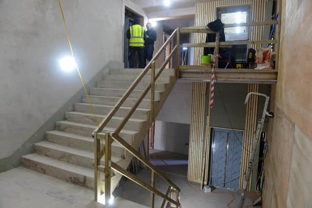 New staircases at the site