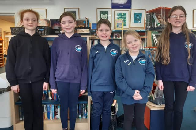 Seaburn Dene Primary School pupils Henry Nixon, Isla Leigh-Bell, Erin Roper, Isabelle Clish and Nora Langfield were involved in the design process for the play park.