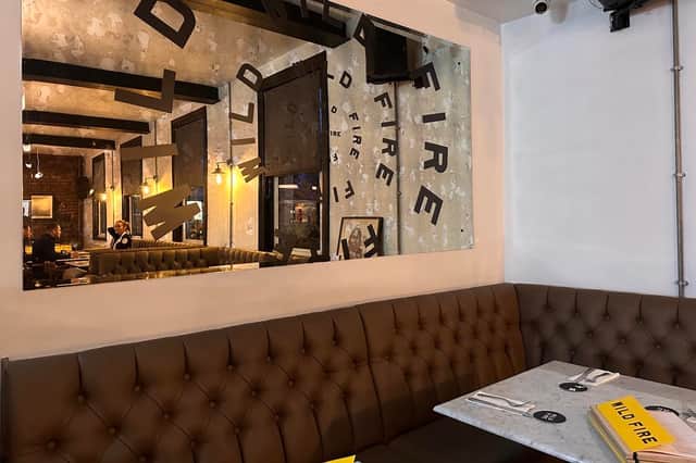 The new restaurant also has an excellent bar offering