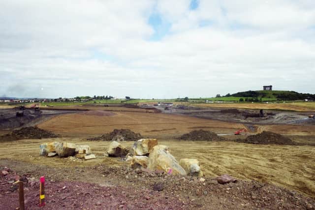 Work was under way to create an amphitheatre at Herrington Country Park in 2000.