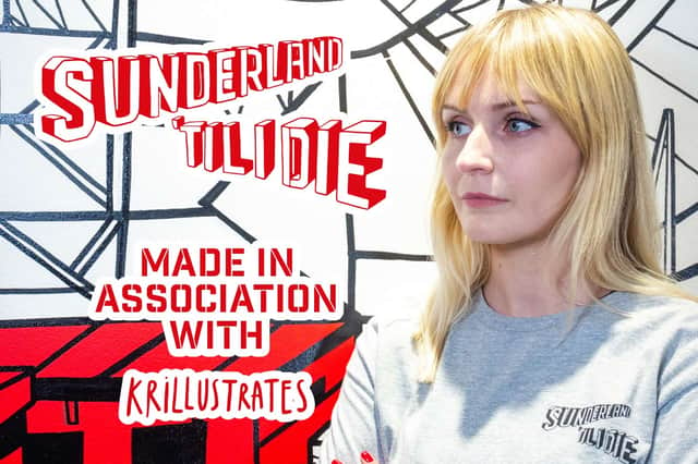 Artist Kathryn Robertson said she was "honoured" to be asked to create the design for the new clothing range.

Photograph: SAFC