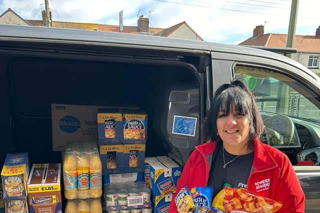 Pam, owner of Premier Simar’s Convenience in Whitburn.