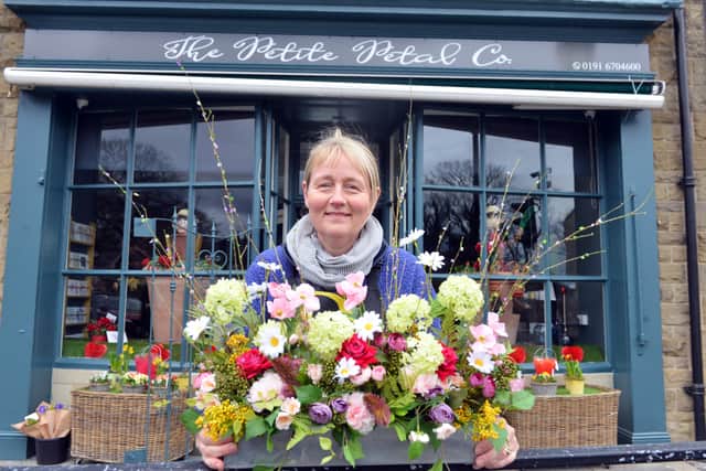 RHS Chelsea Flower Show Gold Medal winner florist Lynne Nellis opens The Petite Petal Co. in Whitburn Village. 