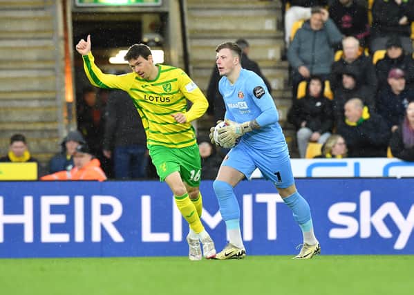 Anthony Patterson in action at Carrow Road