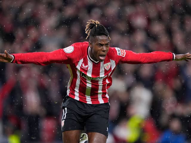 Athletic Club winger Nico Williams. Chelsea are reportedly interested in the winger despite PSR concerns. Newcastle United have also been linked with a move.