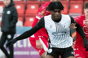 Derby County youngster Dajaune Brown has impressed on loan at Gateshead (photo Charlie Waugh)