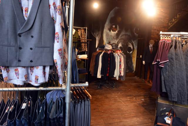 The menswear brand was housed in a large unit over two floors