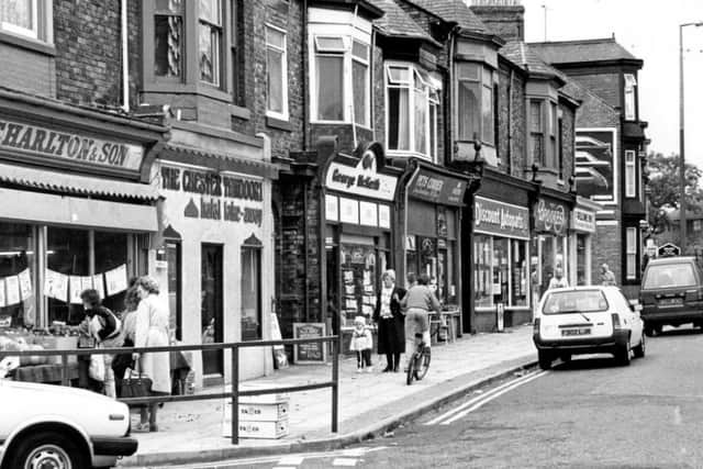 Chester Road in Sunderland in the 1980s - when video hire was a part of the stopping-in experience.