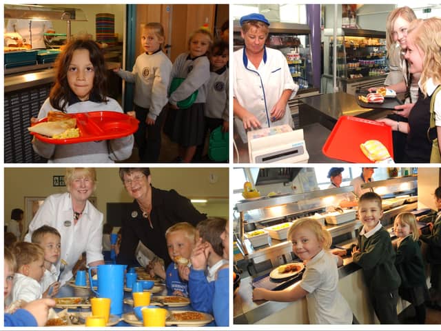 School meal photos from the Echo archives. Tell us about your favourite canteen lunch.